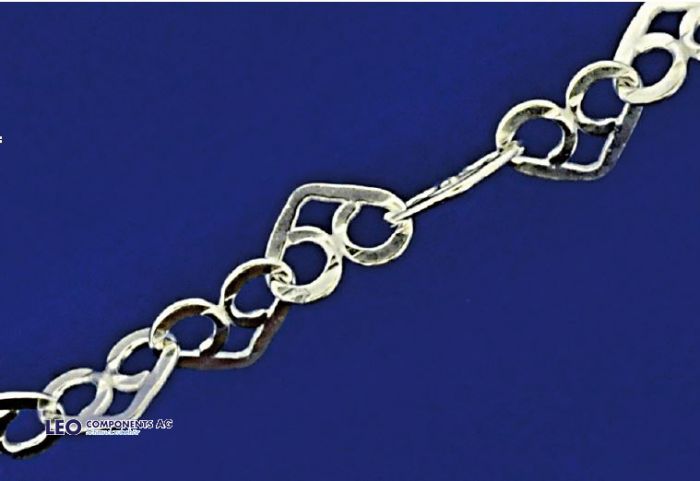 heart chain / loose (ø 4.3x3 mm) / 925 silver