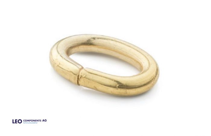 jump ring oval (open) / gold