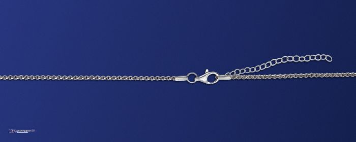Erbsketten mit Karabiner (inkl. 5cm Verlängerungskette) / 925 Silber