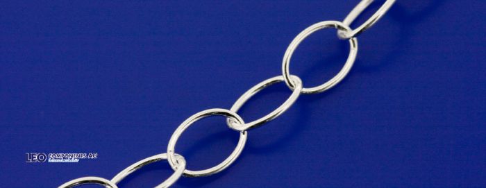 Ösenketten oval / lose (ø 7.5x5.5mm) / 925 Silber