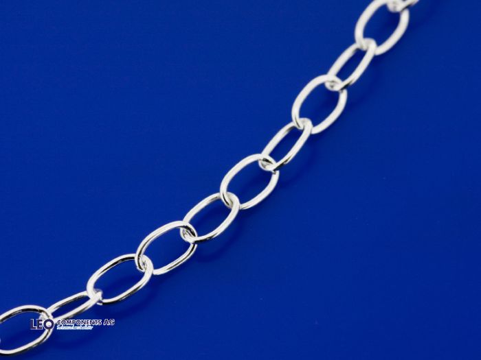 link chain oval with lobster clasp (ø 5.5x3.5 mm) / 925 silver