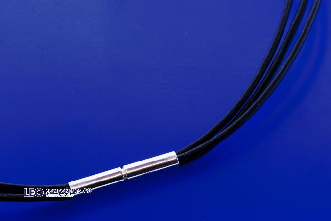 leather cord with bajonet clasp (ø 1.3 mm, 3-rowed)