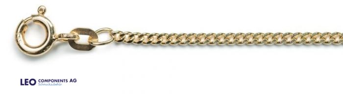 chaînes blindée (plat) Ø 1,7 mm / 8 ct l'or
