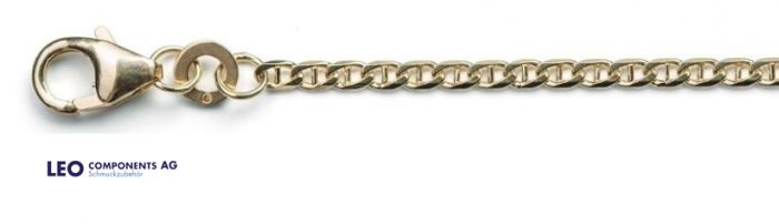 chaînes blindée (avec traverse) Ø 1,9 mm / 8 ct l'or