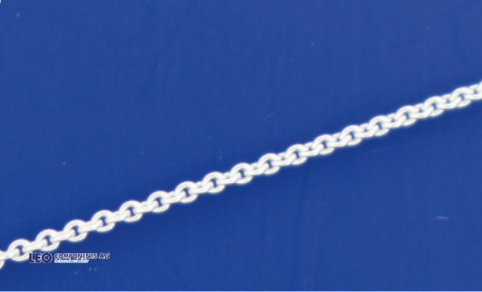 chaîne d’ancre rond avec anneaux ressort (ø0.5mm) / 925 argent 
