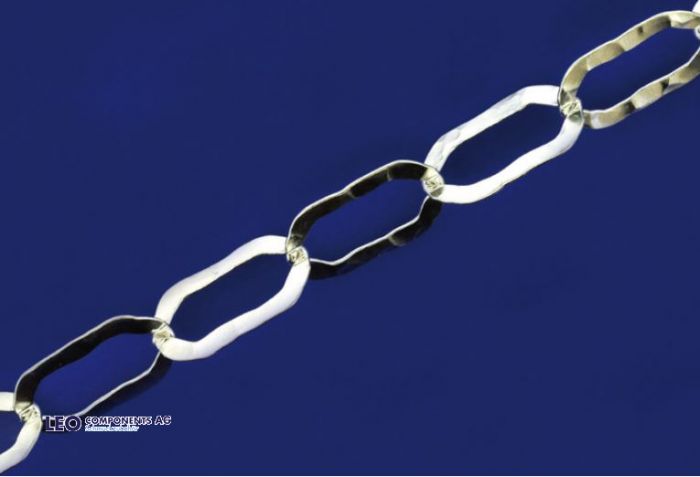 fantasy chain with lobster clasp (ø 5.10mm x 11.00mm) / 925 silver