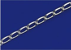curb chain wide / loose (ø 4.6x2.2 mm) / 925 silver