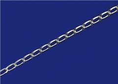 curb chain wide / loose (ø 2.8x1.3mm) / 925 silver