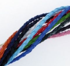 braided leather cord / synthetic (ø 2.5 mm)