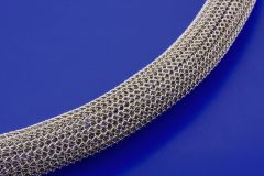 mesh chain with bajonet clasp / stainless steel (ø 10 mm) 1 2
