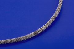 mesh chain with bajonet clasp / stainless steel (ø 3 mm)