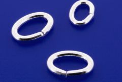 jump rings oval open / 925 silver
