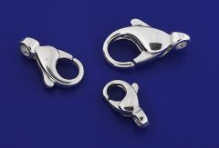 carabiner with crosswise eyelet (casting technology) / 925 silver