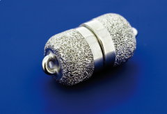 magnetic clasps / cylindric shape / brilliant cut / 925 silver