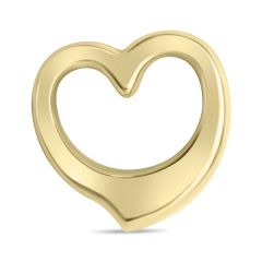 pendant heart open polished 12,5x12,3mm / gold 