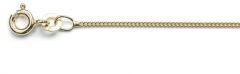 chaînes blindée (plat) Ø 1,0 mm / 14ct l'or