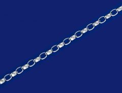 belcher chain oval with lobster clasp (Ø1.9x2.6mm) / 925 silver