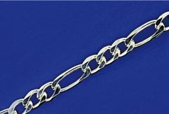 figaro chain with lobster clasp / 925 silver 1 2