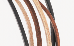 leather straps square-cut (calfskin) 3.2x2.5mm