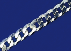curb chain with lobster clasp ( ø7.00 mm) / 925 silver