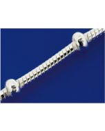chaîne serpent avec fermoir à mousqueton (ø2.5mm) / argent 925